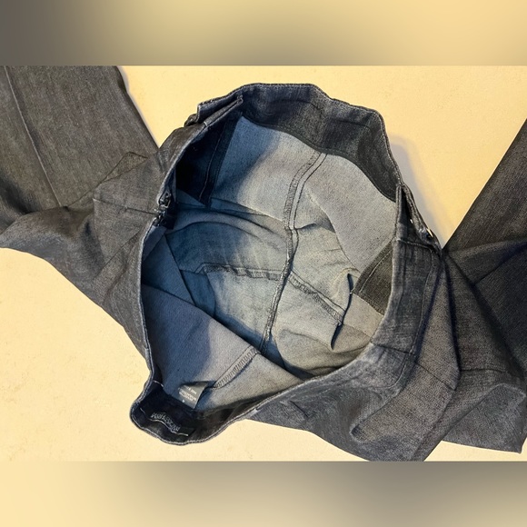 Size 4 Tall | Wide Leg Sailor Side Zip Jeans | Kenneth Cole Reaction | Charcoal - Picture 8 of 15